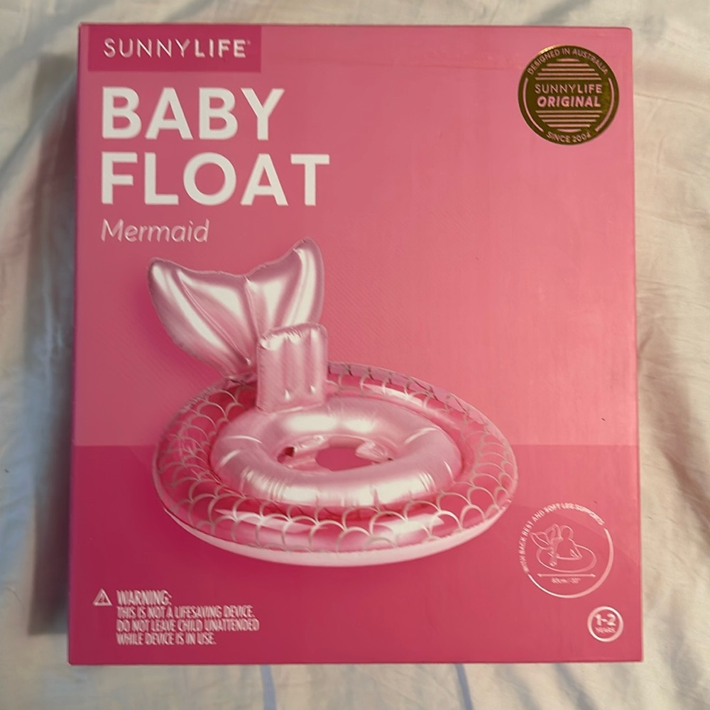 New Pink Mermaid Baby Float